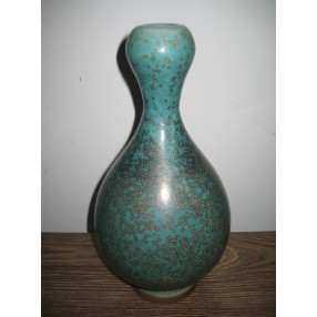 鹅颈瓶（金斑胆瓶） 钧瓷珍品 收藏